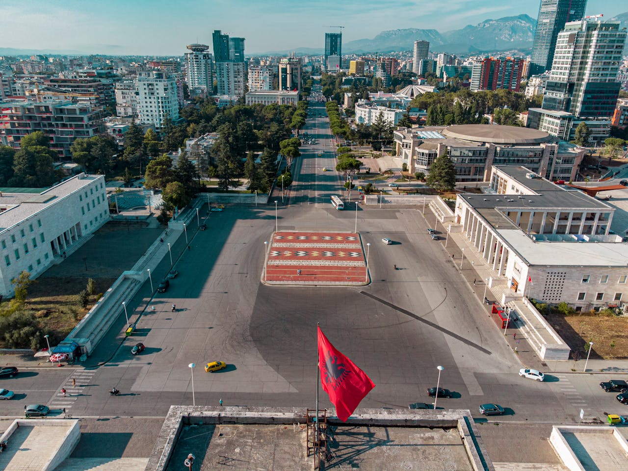 Tirana Albania Skanderbeg Square
