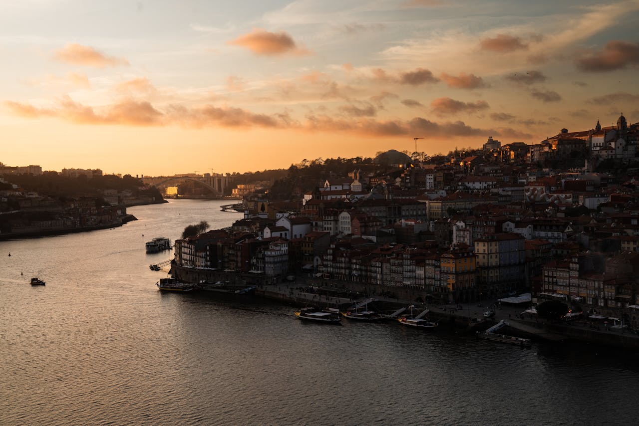 Portugal Porto evening street