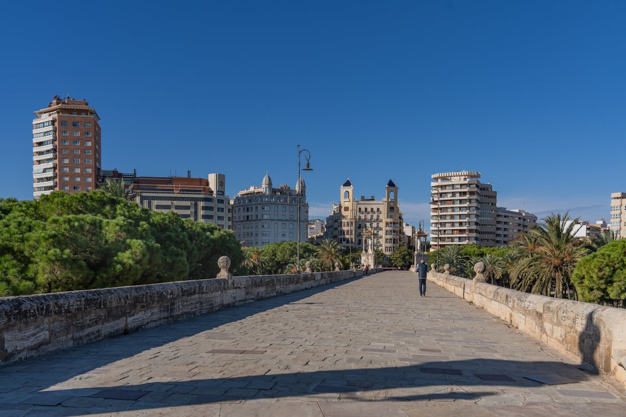 Valencia Spain Mediterranean coast promenade