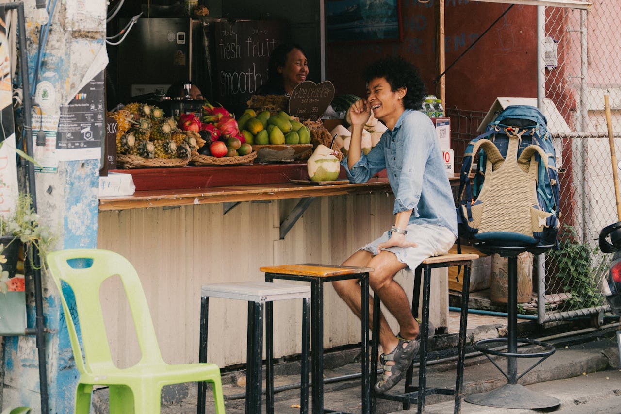 Digital nomads working in a Chiang Mai coworking space